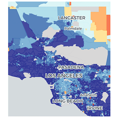Figure 6 ADI Map of Los Angeles County