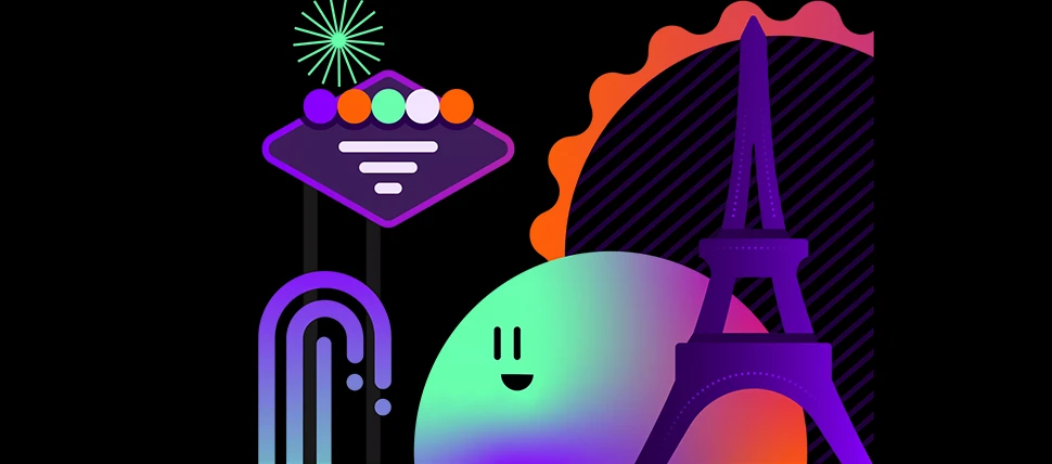 illustration of Las Vegas promoting Aggregate 2025